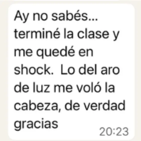 Opinión de alumna sobre la conexión con guías
