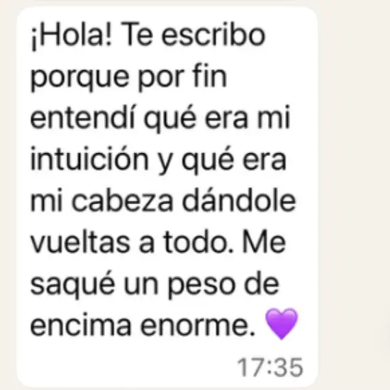 Resultado positivo de alumna en la masterclass